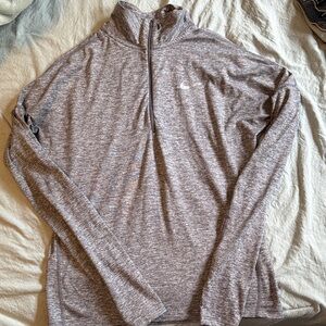 Nike womens Heathered Gray quarter zip